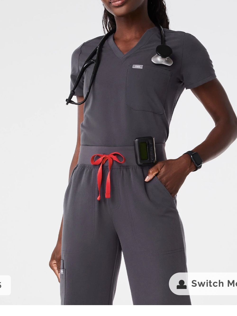 Women’s FIGS Charcoal Scrub Set